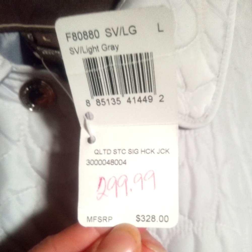 Coach Signature Light Grey Large Jacket